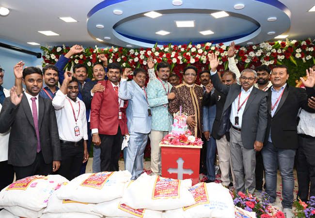 Bro Andrew Richard celebrates his 60th Birthday with grandneur amidst a large number of devotees here on Sunday, 16th, 2023, at Grace Ministry Prayer Centre Budigere in Bangalore with a myriad of wishes.